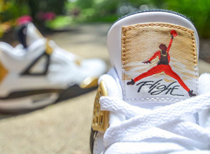 Air Jordan IV “Gold Digger” Customs by DMC Kicks