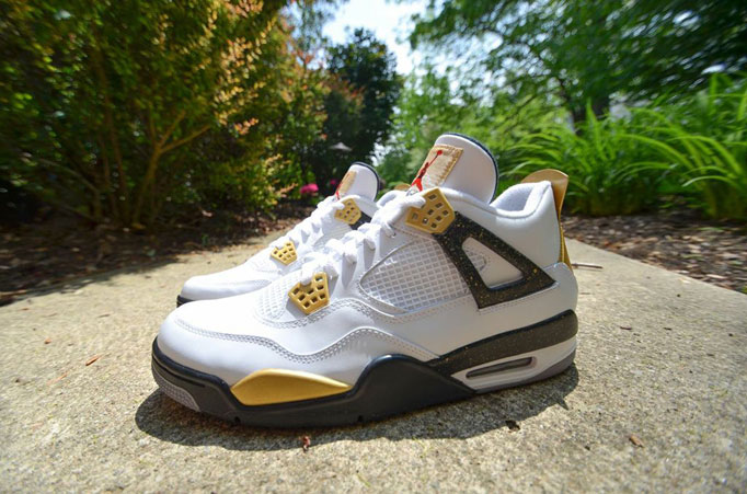 Air Jordan IV “Gold Digger” Customs by DMC Kicks